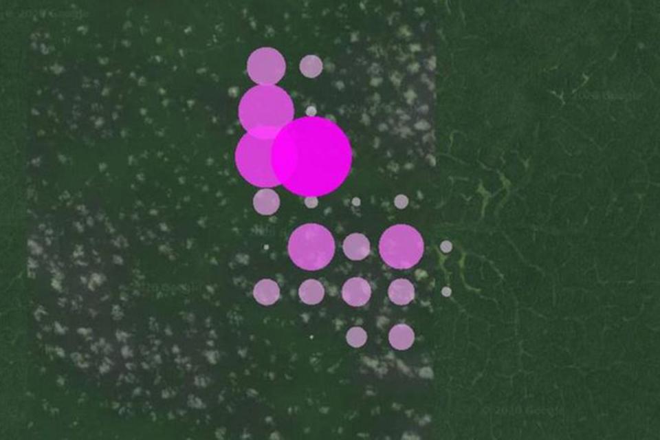 Karta Över Reservatet I Kamerun