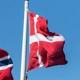 Norge Danmark Flaggor