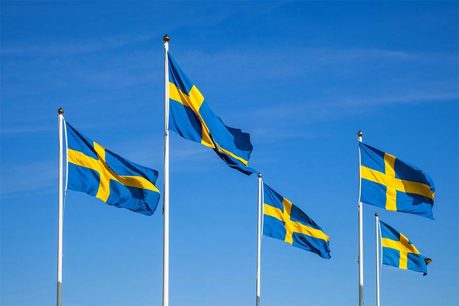 Sverige Flaggor Lite