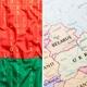 Belarus Flagga Och Karta