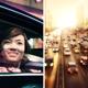 Självkörande Taxi I Kina; Kvinna Tittar Ut Genom Bilfönster Och Bilar På Stor Väg