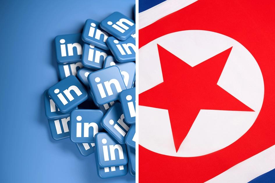 Linkedin Nordkorea Flagga