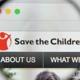 Rädda Barnens Hemsida Och Förstorningsglas; Cyberattack, Ransomware