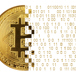 En Bitcoin Som Suddas Ut Och Blir Ettor Och Nollor