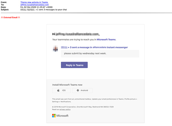 Phishing Teams