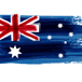 Australiens Flagga Tecknad