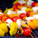 Grönsaker På Grillspett På Grill
