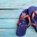Flipflops Med Australiensiska Flaggan