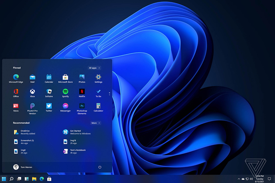 Windows 11, Startmeny Till Vänster